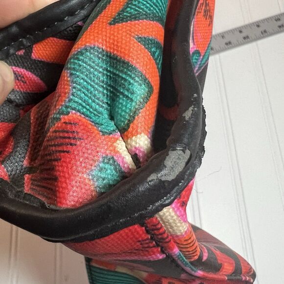 Fossil Bag Womens Multicolor Floral Crossbody Messenger Bag - Picture 13 of 16